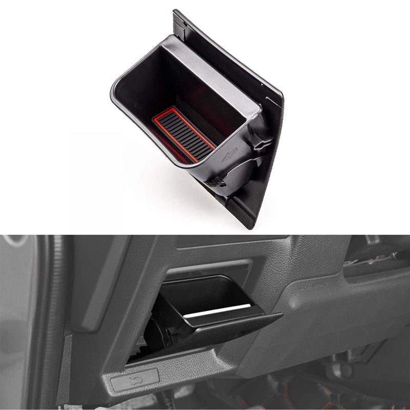 CarQiWireless Interior ABS Black Fuse Box Coin Container Inner Storage Tray Compatible with Subaru XV Crosstrek Forester Outback Legacy Impreza WRX STI Accessories - Image 1